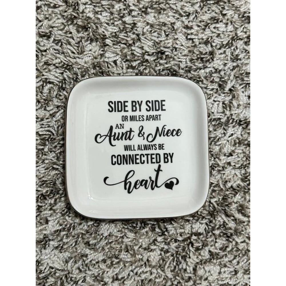 Aunt & Niece Small Ceramic Glass Dish